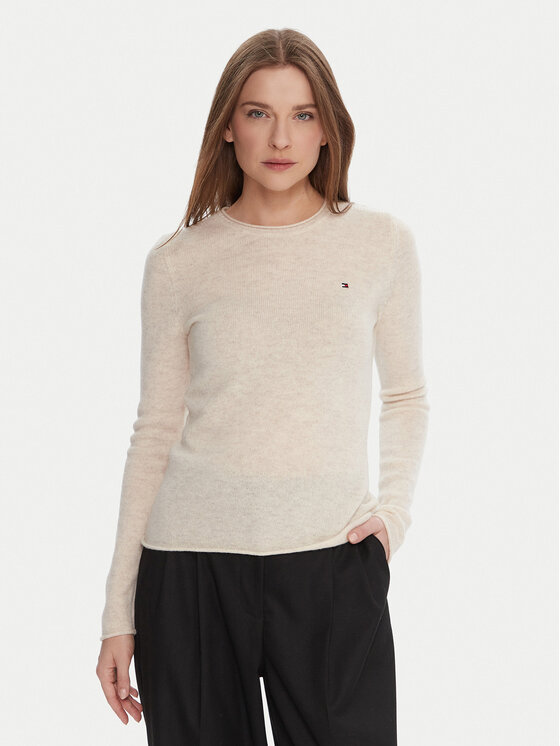 Tommy Hilfiger Megztinis · Écru · Regular Fit