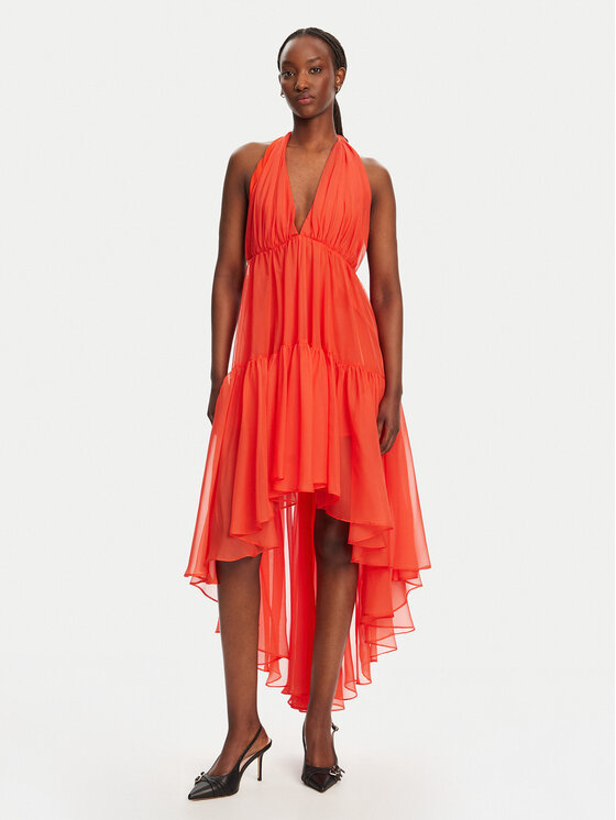 Kodas SUN15 Bardot Kokteilinė suknelė · Koralų · Midi