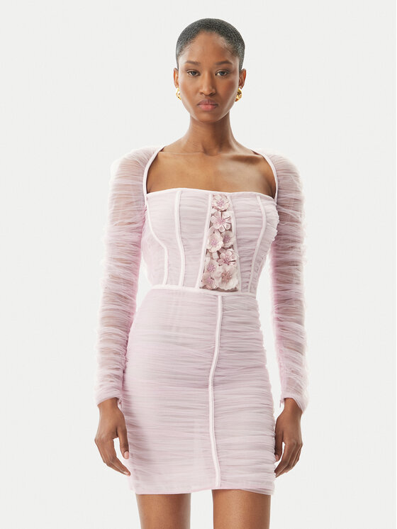 Kodas SUN15 Elisabetta Franchi Kokteilinė suknelė · Rožinė · Mini