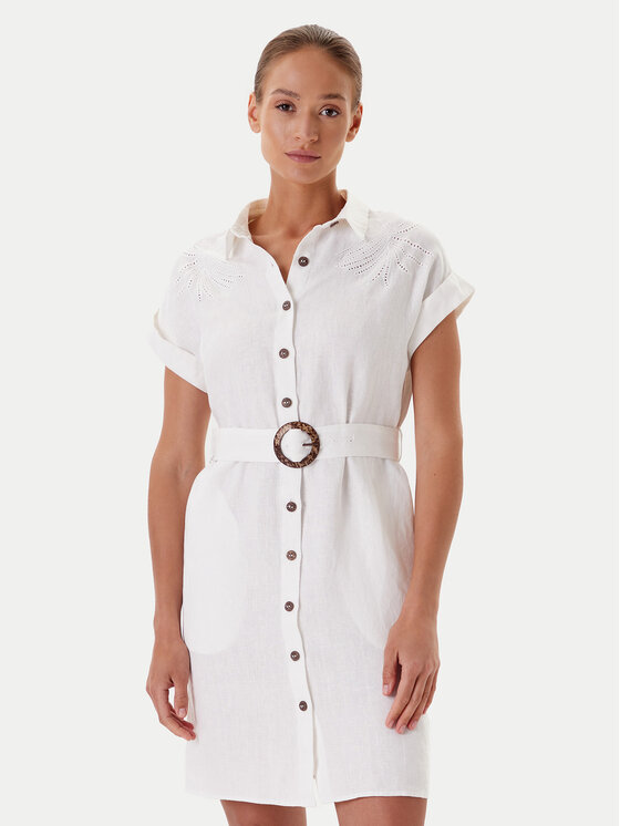 TATUUM Marškinių tipo suknelė · Balta · Mini