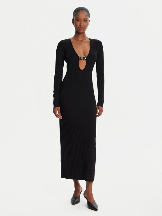 Kodas SUN15 STAUD Kokteilinė suknelė · Juoda · Midi