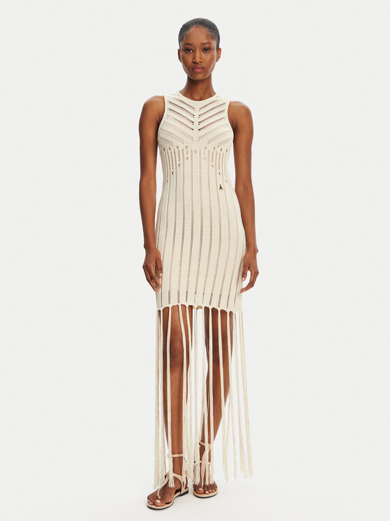 Patrizia Pepe Trikotažinė suknelė · Smėlio · Midi