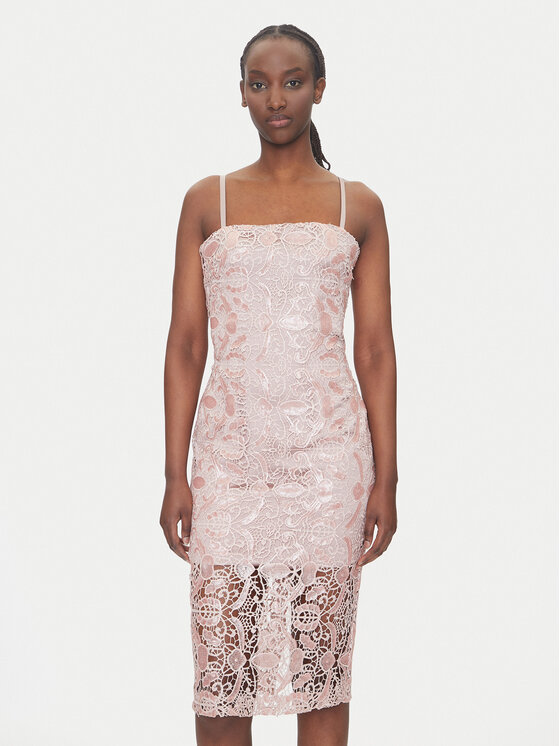 Kodas SUN15 Fracomina Kokteilinė suknelė · Rožinė · Midi