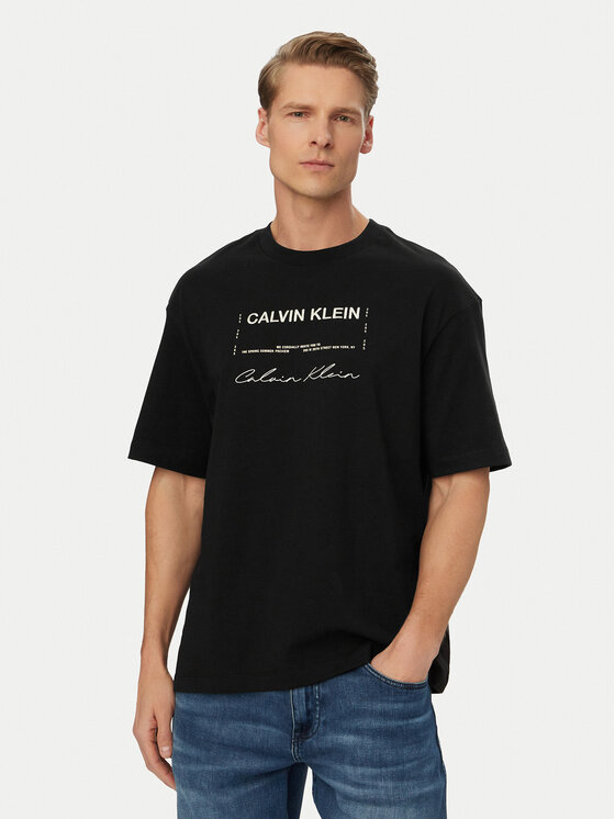 Kodas 20MAY Calvin Klein Jeans Marškinėliai · Juoda
