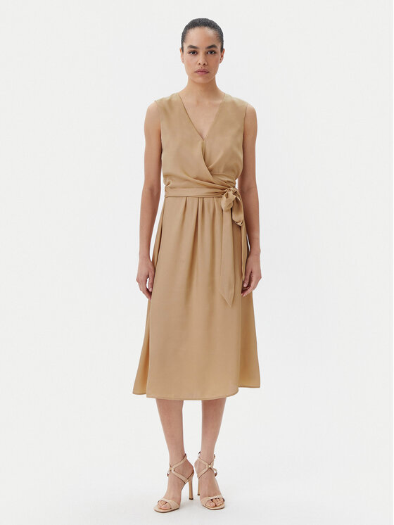 Kodas SUN15 Liu Jo Kokteilinė suknelė · Smėlio · Midi