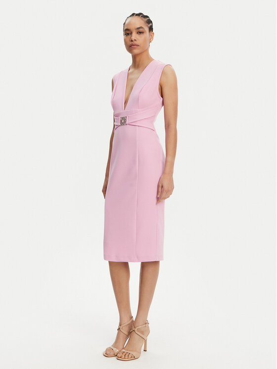 Kodas SUN15 Rinascimento Kokteilinė suknelė · Rožinė · Midi