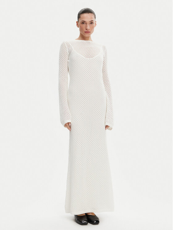 Herskind Trikotažinė suknelė · Écru · Maksi