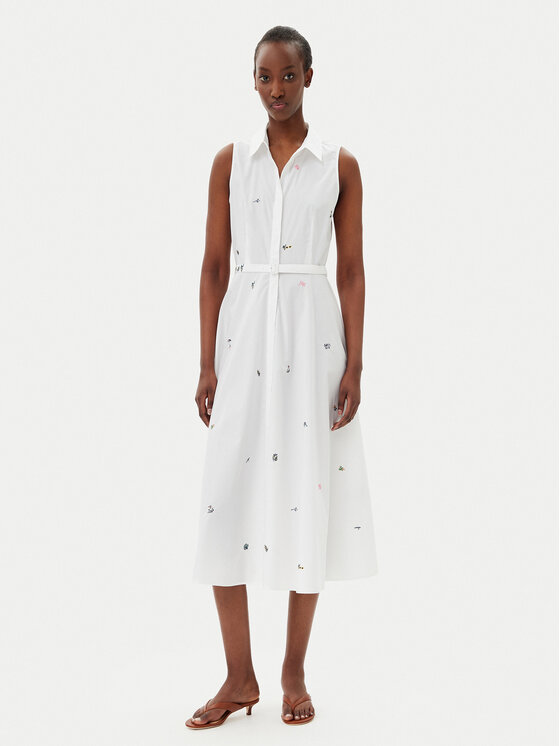 Kodas SUN15 Marella Marškinių tipo suknelė · Balta · Midi