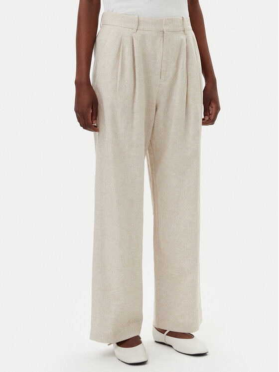 Gap Medžiaginės kelnės · Smėlio · Regular Fit