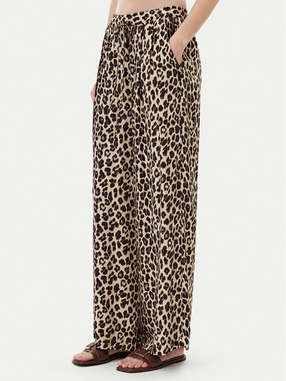 ViCOLO Medžiaginės kelnės · Smėlio · Relaxed Fit