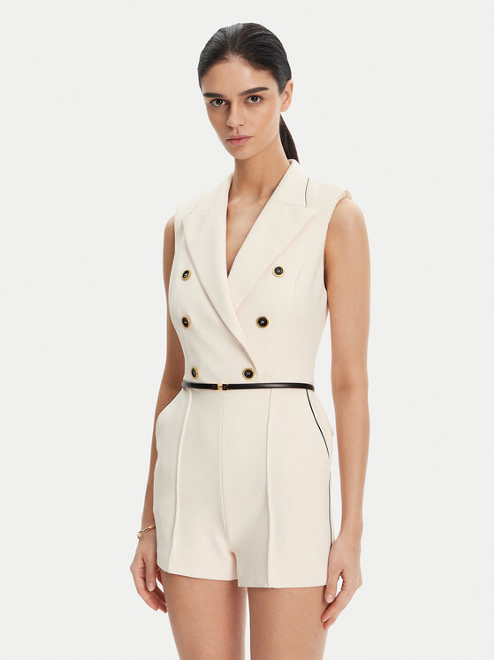 Elisabetta Franchi Kombinezonas · Smėlio · Virš kelių