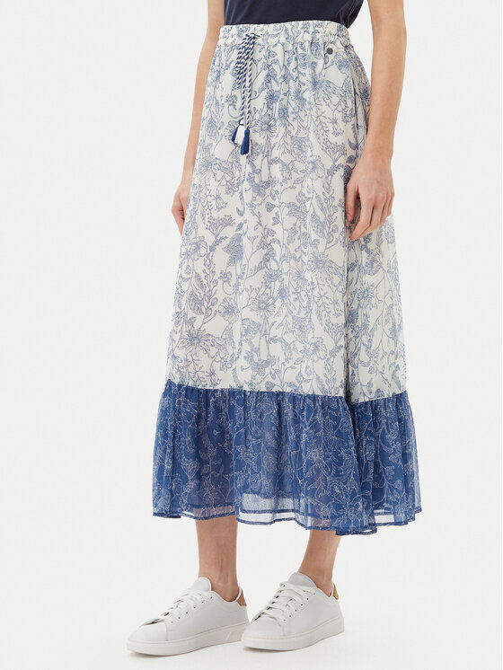 Pepe Jeans Trapecijos formos sijonas · Mėlyna · Midi