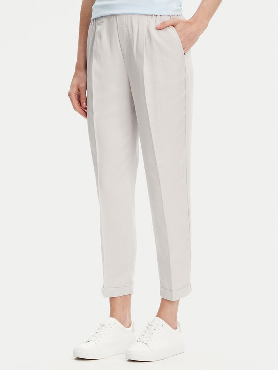 United Colors Of Benetton Medžiaginės kelnės · Pilka · Regular Fit