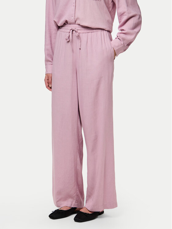 Pieces Medžiaginės kelnės · Rožinė · Regular Fit