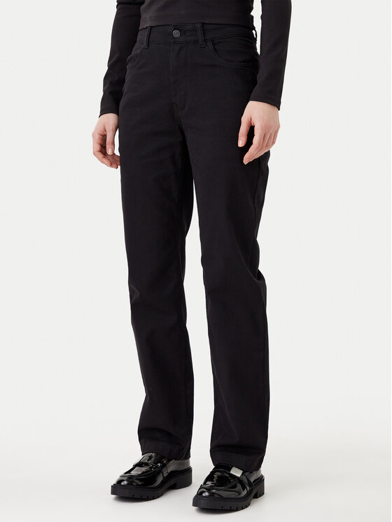 Calvin Klein Jeans Medžiaginės kelnės · Juoda · Regular Fit