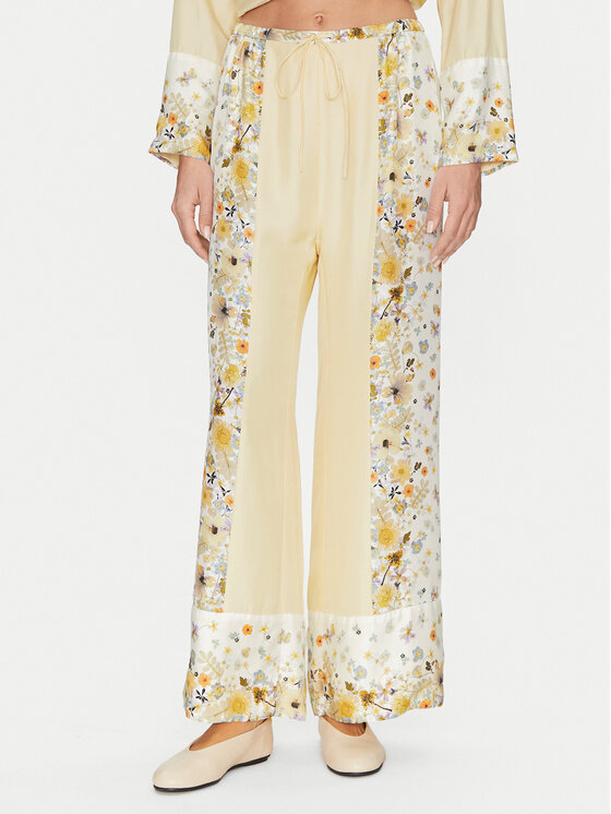 Munthe Medžiaginės kelnės · Smėlio · Relaxed Fit