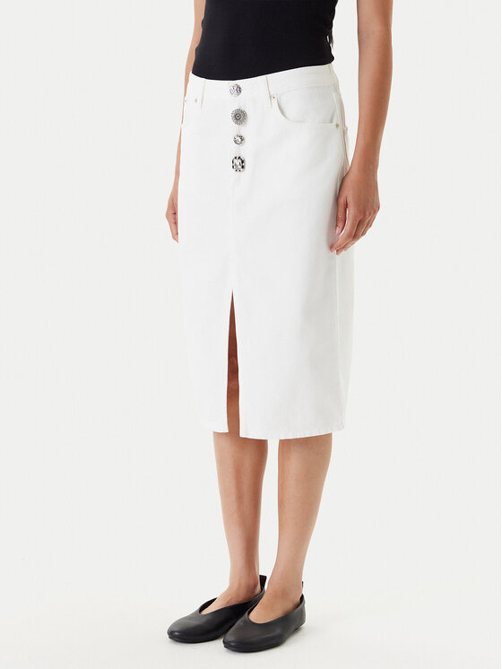 Kodas SUN15 ViCOLO Džinsinis sijonas · Balta · Midi