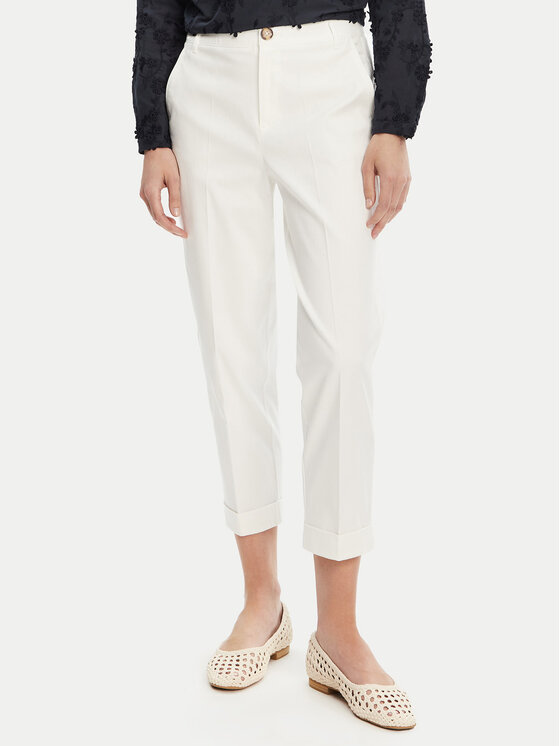 TATUUM Medžiaginės kelnės · Écru · Regular Fit