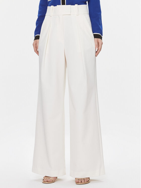 IVY OAK Medžiaginės kelnės · Écru · Regular Fit