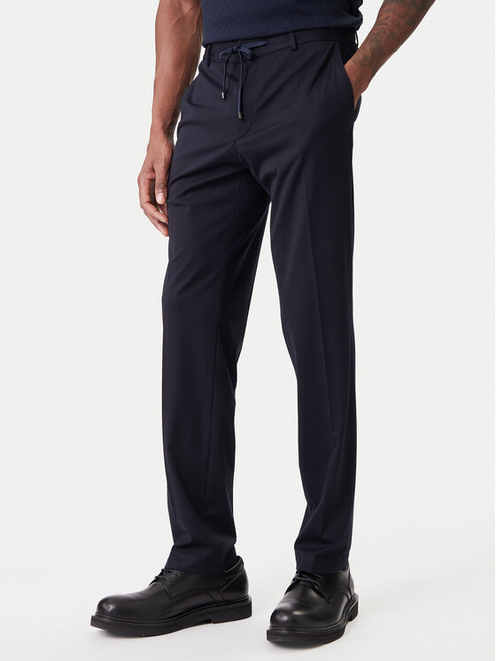 JOOP! Medžiaginės kelnės · Tamsiai mėlyna · Regular Fit
