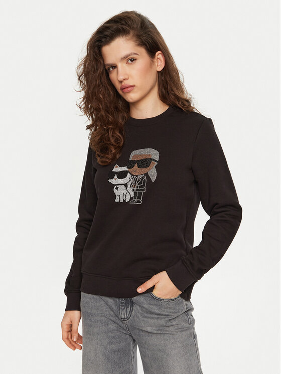 KARL LAGERFELD Džemperis · Juoda · Regular Fit