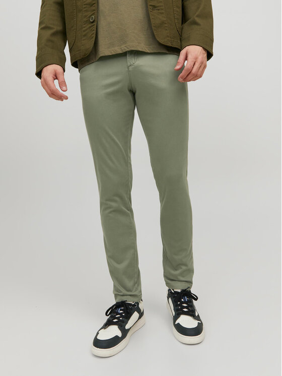 Jack & Jones Chinos kelnes · Žalia · Slim Fit