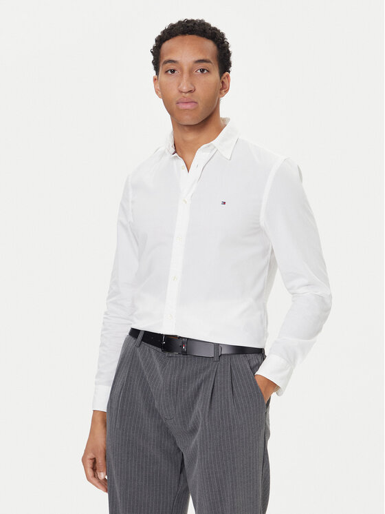Tommy Hilfiger Marškiniai · Balta · Slim Fit