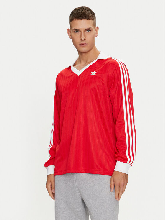 adidas Marškinėliai ilgomis rankovėmis · Raudona