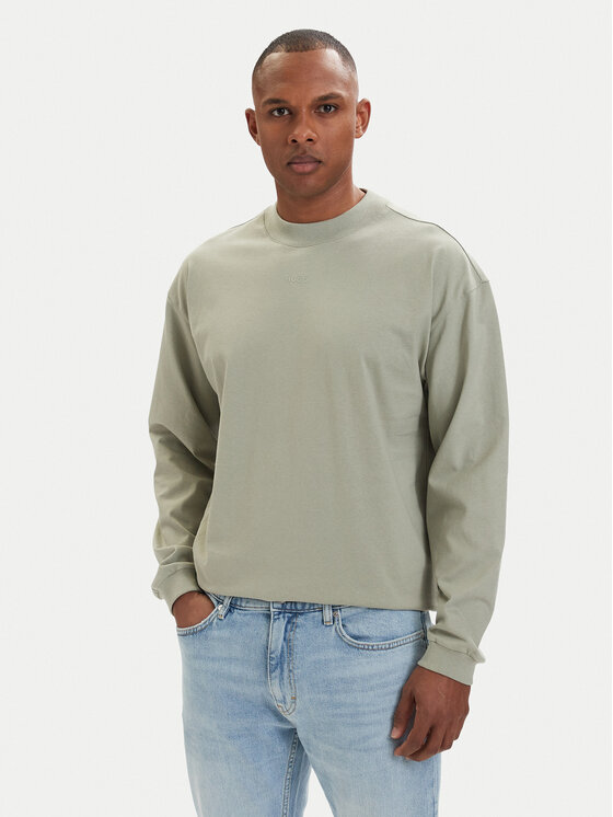 HUGO Marškinėliai ilgomis rankovėmis · Šviesiai žalia