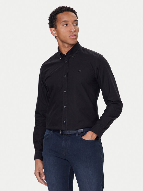 BOSS Marškiniai · Juoda · Slim Fit