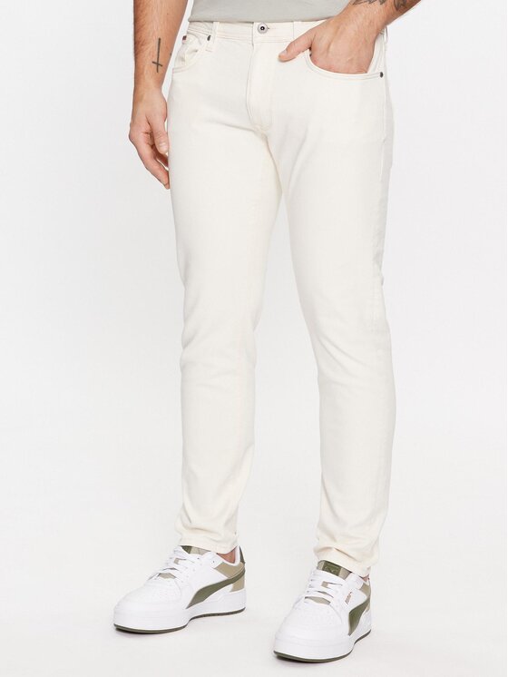 Pepe Jeans Džinsai · Écru · Slim Fit