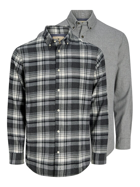 Jack & Jones Marškinių komplektas · Pilka · Regular Fit
