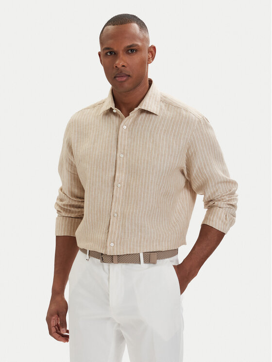 Kodas SUN15 HUGO Marškiniai · Šviesiai smėlinė · Regular Fit