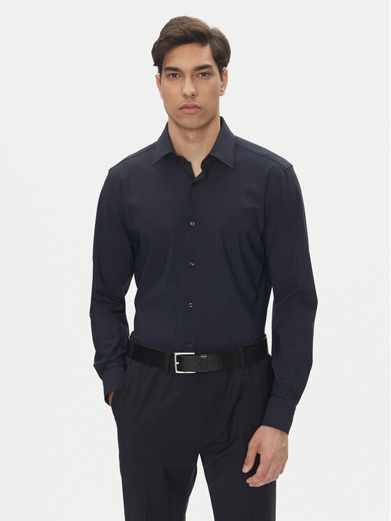 Kodas 20MAY BOSS Marškiniai · Tamsiai mėlyna · Slim Fit