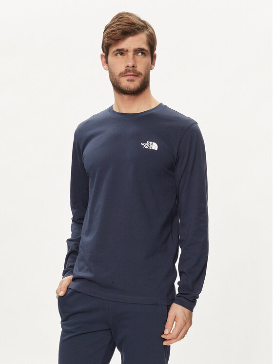 The North Face Marškinėliai ilgomis rankovėmis · Tamsiai mėlyna