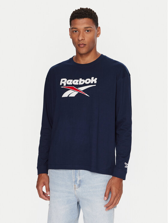 Reebok Marškinėliai ilgomis rankovėmis · Tamsiai mėlyna