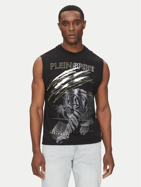 Plein Sport Tank top marškinėliai · Juoda