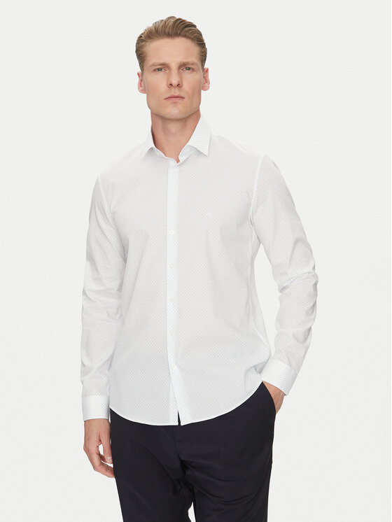 Kodas 20MAY Calvin Klein Marškiniai · Balta · Extra Slim Fit
