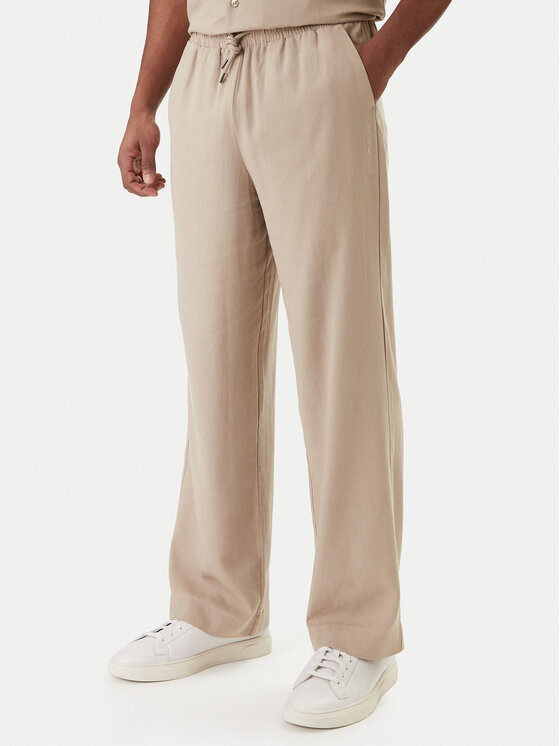 Kodas 20MAY Emporio Armani Medžiaginės kelnės · Smėlio · Regular Fit