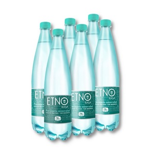 Natūralaus gazuoto mineralinio vandens pakuotė RASA ETNO, 1 l x 6 vnt./pak.