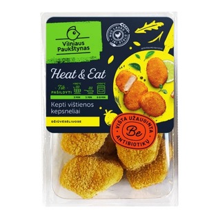 Kepti vištienos kepsneliai džiūvėsėliuose HEAT & EAT, 350 g