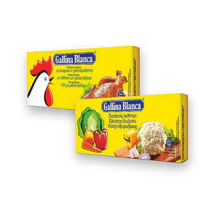 Sultinys GALLINA BLANCA, daržovių arba vištienos su krapais, 120 g/pak.