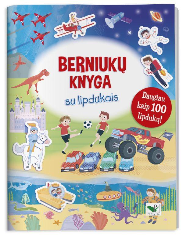 Berniukų knyga su lipdukais. Daugiau kaip 100 lipdukų!