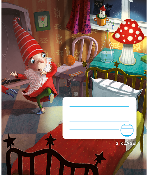 Sąsiuvinis NETVARKOS NYKŠTUKAS, 2 kl., 12 l., linijomis