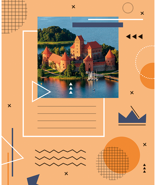 Sąsiuvinis LIETUVA, A5, 24 l., langeliais