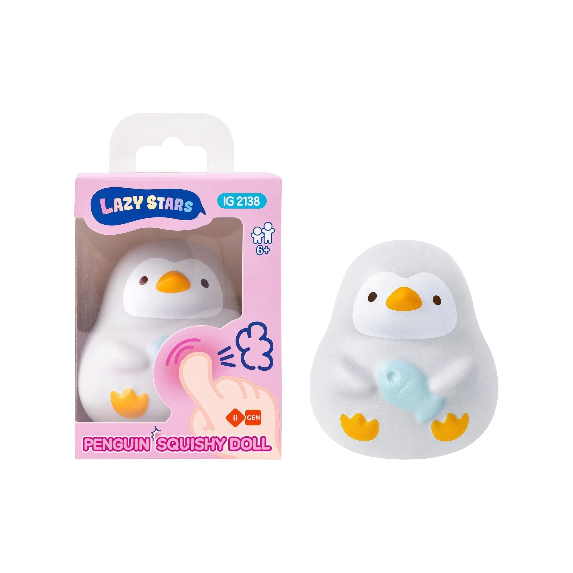 Elastingas spaudžiamas žaislas SQUISHY Penguin