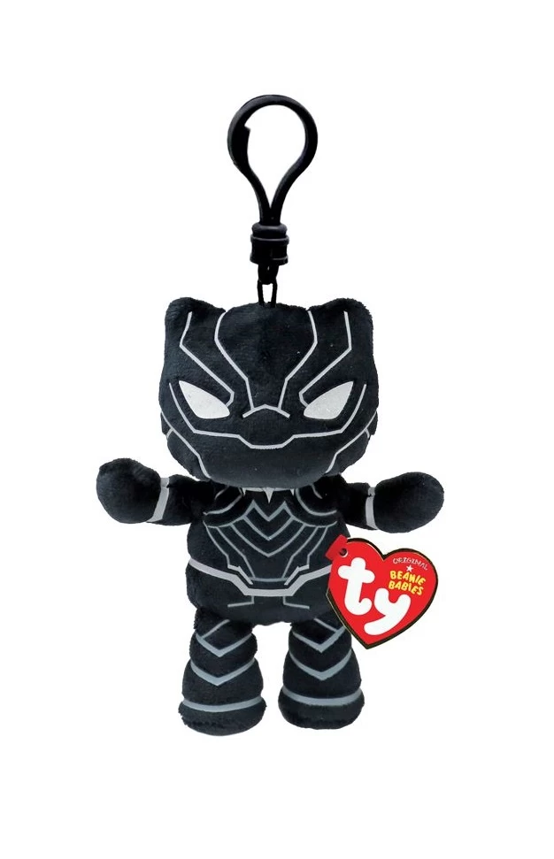 Pliušinis raktų pakabukas BLACK PANTHER - soft clip