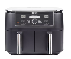 Ninja Foodi MAX dviejų zonų gruzdintuvė AF400EU, 9,5 l, Juoda