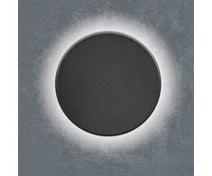 Sieninis šviestuvas su LED foniniu apšvietimu 18 W, 1850 Lm 3000-4000-6500 K, IP65 VIDEX VL-WL03-18CB (šilta / neutrali / šalta balta šviesa), juoda