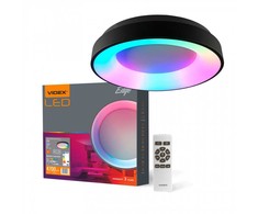 Lubinis šviestuvas Lubų šviestuvas Videx LED 72W RGB, pritemdomas su nuotolinio valdymo pultu, juodas